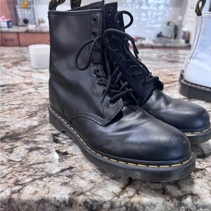 Dr. Martens Black Leather Women's Boots